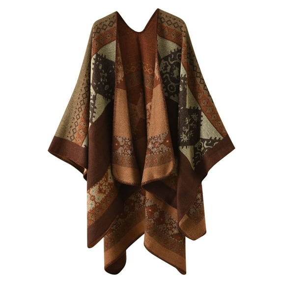 IROINNID Scarfs for Women Autumn And Winter Retro Plaid Long Scarf Shawl For Warmth And Cold Protection Scarf,Brown
