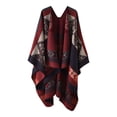 thumbnail image 1 of IROINNID Scarfs for Women Autumn And Winter Retro Plaid Long Scarf Shawl For Warmth And Cold Protection Scarf,Red, 1 of 3