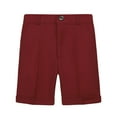 thumbnail image 1 of IROINNID School Uniform Toddler Kids Big Boy Cute Solid Color School Uniform Suit Shorts ,Wine, 1 of 2