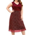 thumbnail image 1 of IROINNID Sequin Dress for Women Sexy Club Night V-Neck Sleeveless Solid Grenadine Dresses Cocktail Dress Sequin Dress,Red, 1 of 8