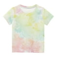 thumbnail image 1 of IROINNID Shirts For Kids Short Sleeve Printed T-Shirt Round Neck Crop Top For 3-14 Years Girls And Boy T-Shirt Tee 4-5 Years, 1 of 5