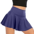thumbnail image 1 of IROINNID Short Elastic Waist Skirt For Women Fake Two-piece Running Gym Yoga Tennis Skirt Solid Color Skirt, 1 of 5