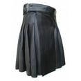 thumbnail image 1 of IROINNID Short Empire Waist Skirt For Women Men's Scottish Holiday Skirt Men's Punk Leather Pleated Skirt Solid Color Skirt, 1 of 3