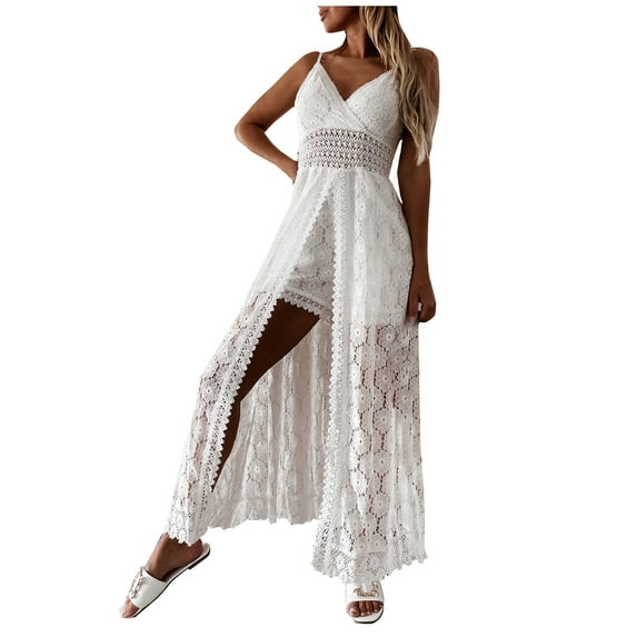 IROINNID Sleeveless Jumpsuit For Women Full-Length Summer Casual Camis Leisure Suspender Jumpsuit