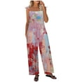 thumbnail image 1 of IROINNID Sleeveless Suspender Jumpsuit For Women Full-Length Backless Loose Summer Long Rompers Jumpsuit, 1 of 6