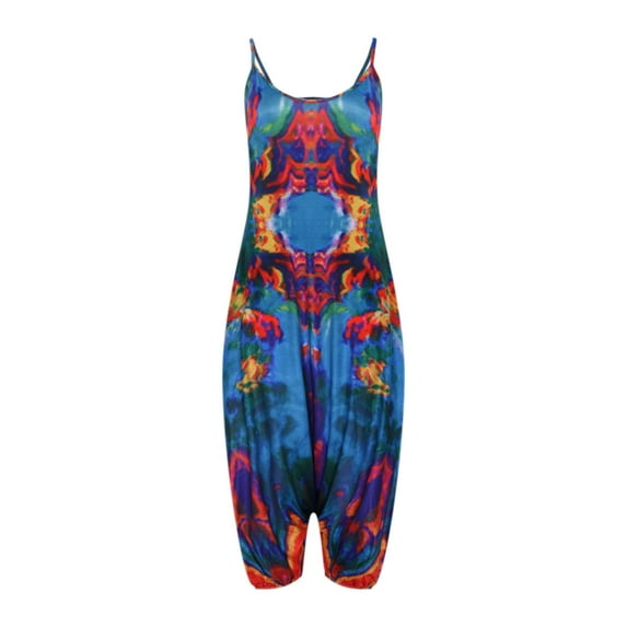 IROINNID Sleeveless V-Neck Jumpsuit For Women Full-Length Casual Vintage Backless Pockets Jumpsuit