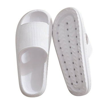 IROINNID Slippers for Men and Women, Slippers House Shoes Comfy Open Toe Flat Bathroom Metal Buckle Slippers