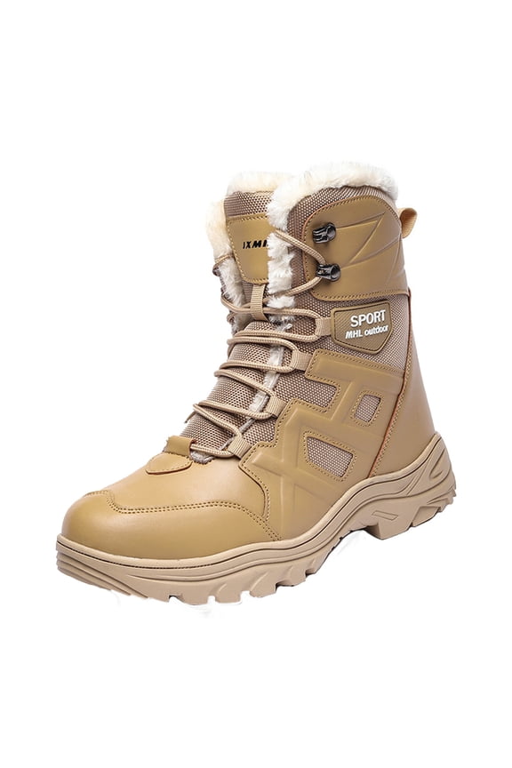 IROINNID Sneakers for Men Winter Walking Sport Shoes with Arch Support - Bandage Zipper Stain Resistant Sneakers with Slip Resistant Rubber Outsole - Great for Hiking