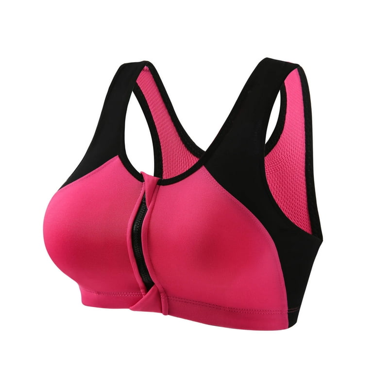 IROINNID Sport Bra Bras For Women Solid Sports Elastic Yoga Wear Running  Back Training Shock-Proof Vest Underwear 