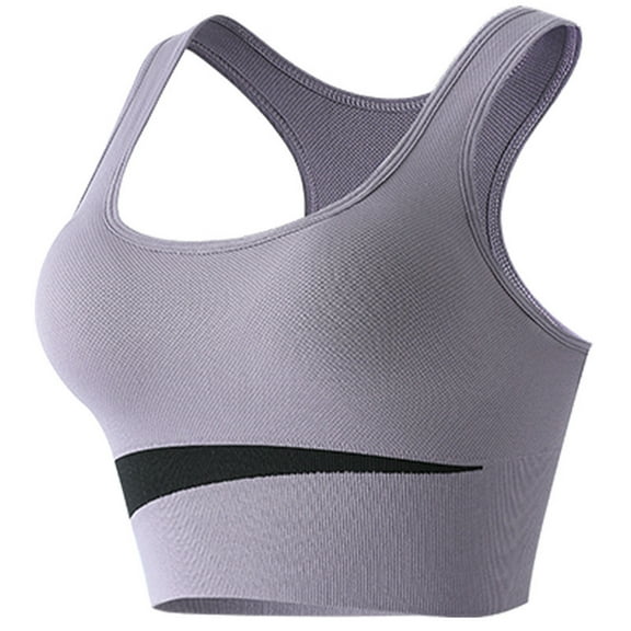 IROINNID Sports Bras for Women Seamless Bra Vest Yoga Comfortable Wireless Underwear Sports Bras,Purple