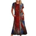 thumbnail image 1 of IROINNID Summer Dresses for Women 2024, Plus Size Wedding Guest Maxi Dresses for Women , Round Neck and Short Sleeve Pullover Vacation Dresses, 1 of 4