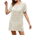 thumbnail image 1 of IROINNID Summer Dresses for Women 2024, Plus Size Women Casual T-shirt Outfits Short Dresses with Round Neck and Short Sleeve Summer Dresses, 1 of 8