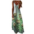 thumbnail image 1 of IROINNID Sundress For Women Casual Fashion Gorgeous High Waist Floral Print Camisole Dress V-Neck Full-Length Dress, 1 of 3