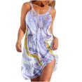 thumbnail image 1 of IROINNID Sundress For Women Sleeveless Round Neckline Summer Sexy Casual Backless Mini Dress Regular Print Dress, 1 of 5