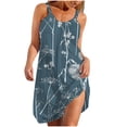 thumbnail image 1 of IROINNID Sundress For Women Sleeveless Round Neckline Summer Sexy Casual Backless Mini Dress Regular Print Dress, 1 of 5