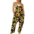 thumbnail image 1 of IROINNID Suspender Jumpsuit For Women Full-Length Casual Loose Baggy Pocket Overalls Sling Jumpsuit, 1 of 5