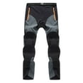 thumbnail image 1 of IROINNID SweatPants For Men Print Outdoor Sports Patchwork Moisture Wicking Quick Drying Trousers Elastic Waist Pants, 1 of 2