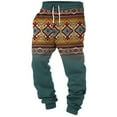thumbnail image 1 of IROINNID Sweatpants for Men Savings Drawstring Waist Relaxed Fit Trousers Printed Casual Pants Full Length Sport Pants,Navy, 1 of 5