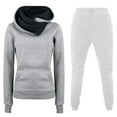 thumbnail image 1 of IROINNID Sweatsuit For Women 2 Pieces Set Fall Winter Outfits Sports Tracksuits Long Sleeve Pullover Hoodies Pants Suit Jogging Suit,White, 1 of 4