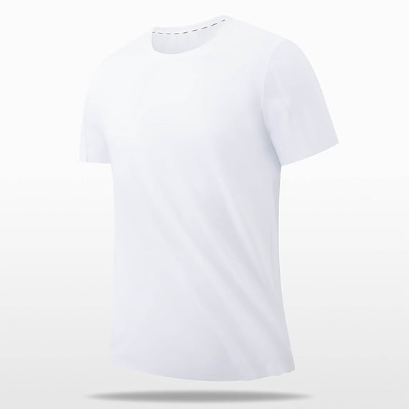 IROINNID T-Shirts for Big and Tall Men, Lightweight Thin Basic Round Neck Casual Loose Solid Color Summer T-shirt for Men