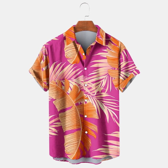 IROINNID T-Shirts for Big and Tall Men, Summer Essentials Lightweight Thin Basic V-Neck Lapel Botton Loose Tops for Men