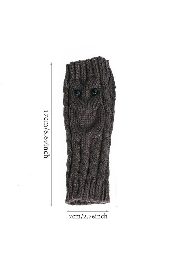 Thermal Gloves for Women Knit Gloves Knitted Arm Finger-less Keep Warm Winter Gloves Soft Warm Mitten,Burgundy