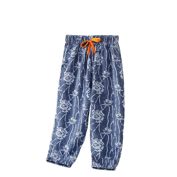 IROINNID Toddler Baby Boys Printed Cotton Elastic Waist Summer Spring Jogger Pants 2T