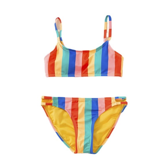 IROINNID Toddler Baby Girl One Piece Swimsuit Strap Sleeveless Bathing Suit Backless Swimwear Kids Summer Beach Wear2-304T