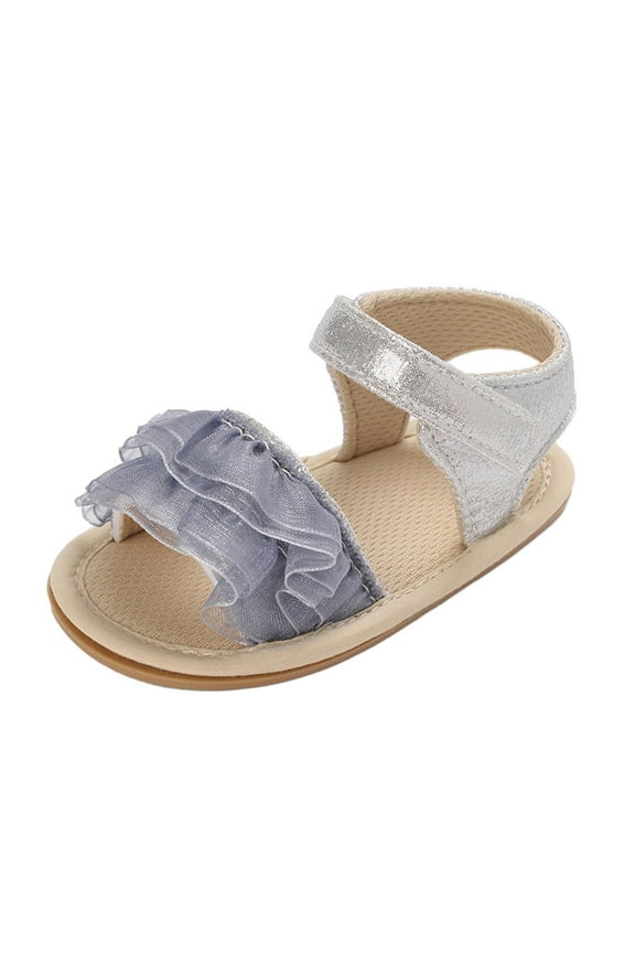 Toddler Baby Shoes Buckle Sandals Soild Color with Backstrap Slide