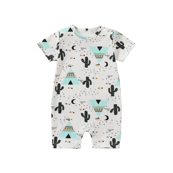 IROINNID Toddler Baby Short Sleeve Onesies Round Neck Jumpsuit Romper for Infant Baby Girls
