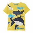 thumbnail image 1 of IROINNID Toddler Boy's Round Neck Short Sleeve Luminous Tops Clearance Cute Cartoon Printed Comfy Cotton T-shirt, 1-7 Years, 1 of 8