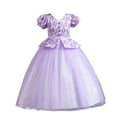 thumbnail image 1 of IROINNID Toddler Dress Baby Girls Tutu Lace Playwear Short Sleeve Birthday Party Outfit Infant Tulle Sundress 9-10T, 1 of 9