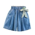 thumbnail image 1 of IROINNID Toddler Girl Clothes Denim Shorts Summer Casual Girls Loose Summer 4-10 Years 8Y, 1 of 6