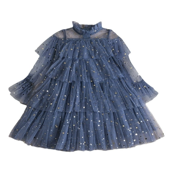 IROINNID Toddler Girl Party Princess Dress Tutu Long Sleeve Dress 2T