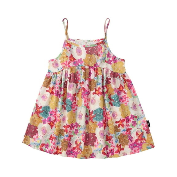 IROINNID Toddler Girl Ruffle Dress Sleeveless Girls Summer Clothes 2T