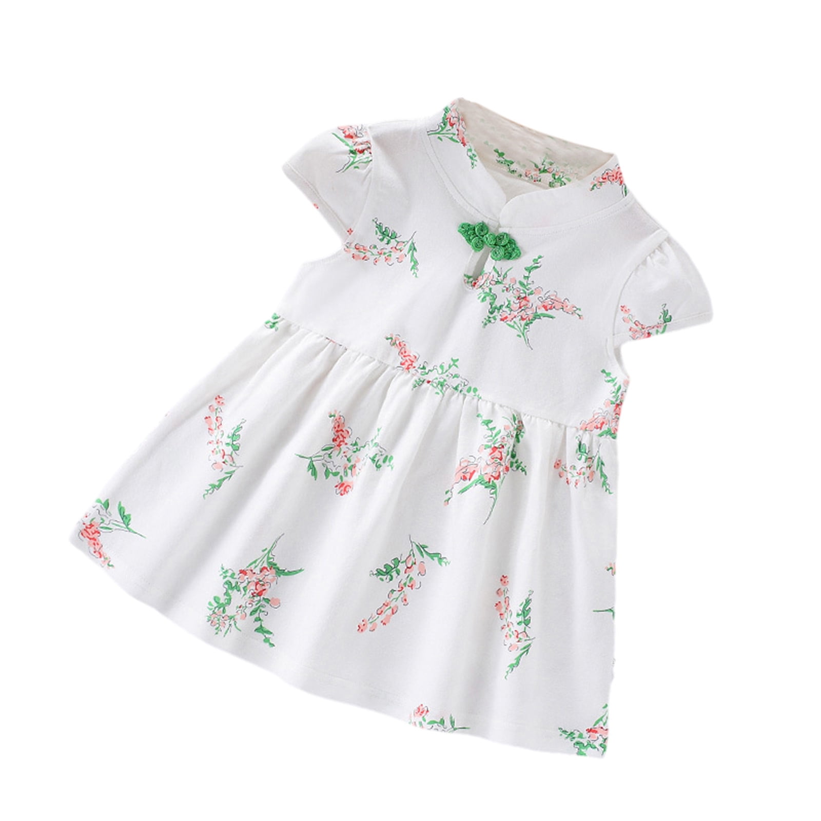 IROINNID Toddler Girl Skater Dress Short Sleeve Girls Summer Clothes 1T