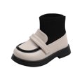 thumbnail image 1 of IROINNID Toddler Girls Boots Girls Cute British Style Non-slip Casual PU Leather Boots, Size 2-8Y, 1 of 9