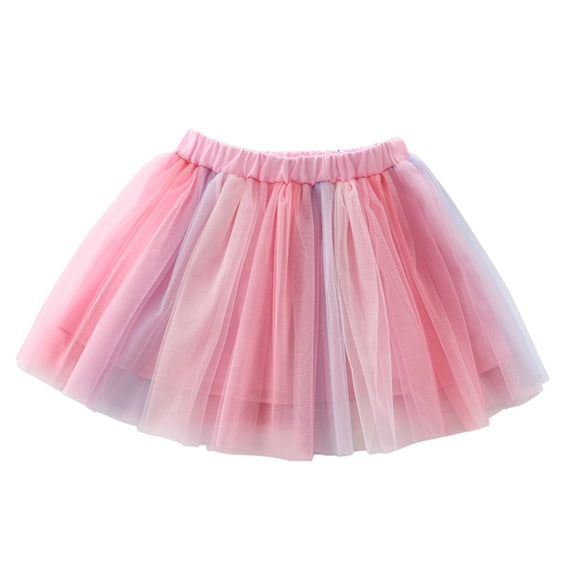 IROINNID Toddler Girls Tutu Skirts Cute Party Dance Skirts Embroidery Net Yarn Skirts Children Girls Tulle Princess Dressy Skirt Spring