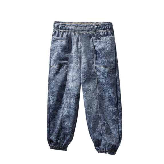 IROINNID Toddler Joggers Boys linene Pants Boho Denim Pirate Pants 3T