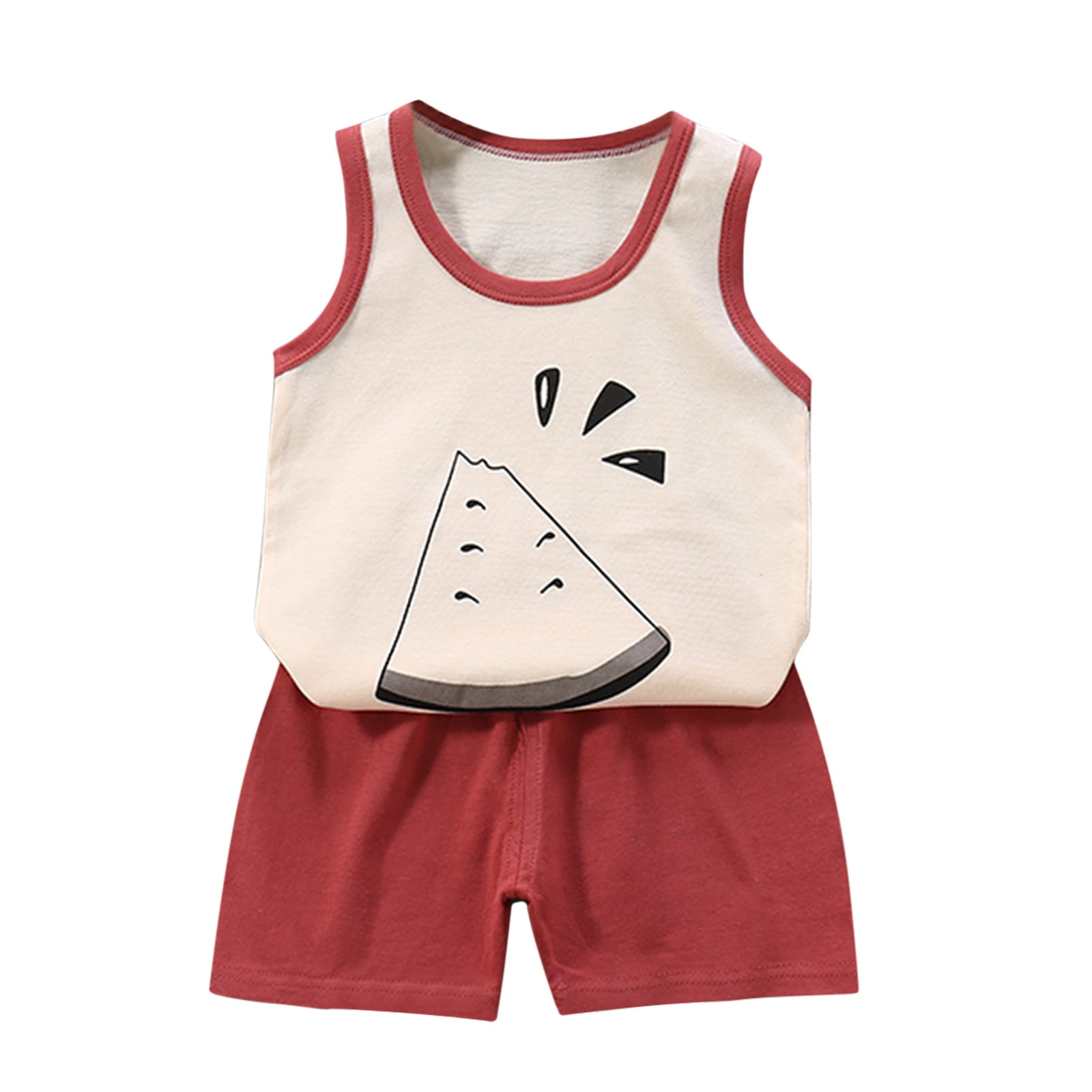 IROINNID Toddler Kids 2PCS Suit Summer Cartoon Print