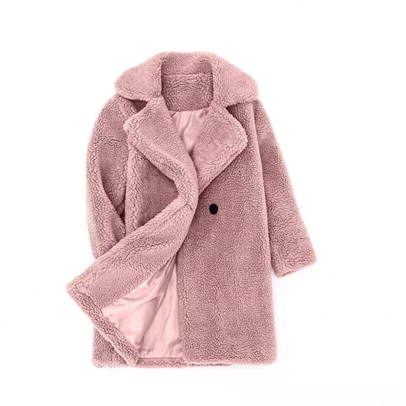 IROINNID Toddler Kids Girls Fleece Jacket Coat Fall Winter Warm Coat Outerwear Jacket