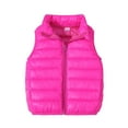 thumbnail image 1 of IROINNID Toddler Kids Puffer Vest Winter Windproof Padded Clothes Sleeveless Keep Warm Vest for Boys Girls,Hot Pink, 1 of 7