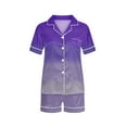 thumbnail image 1 of IROINNID Toddler Pajamas Set Summer Short Sleeve Tops and Shorts Two-Piece Botton Lapel Suit Soft Toddler Kids Clothes, 1 of 5