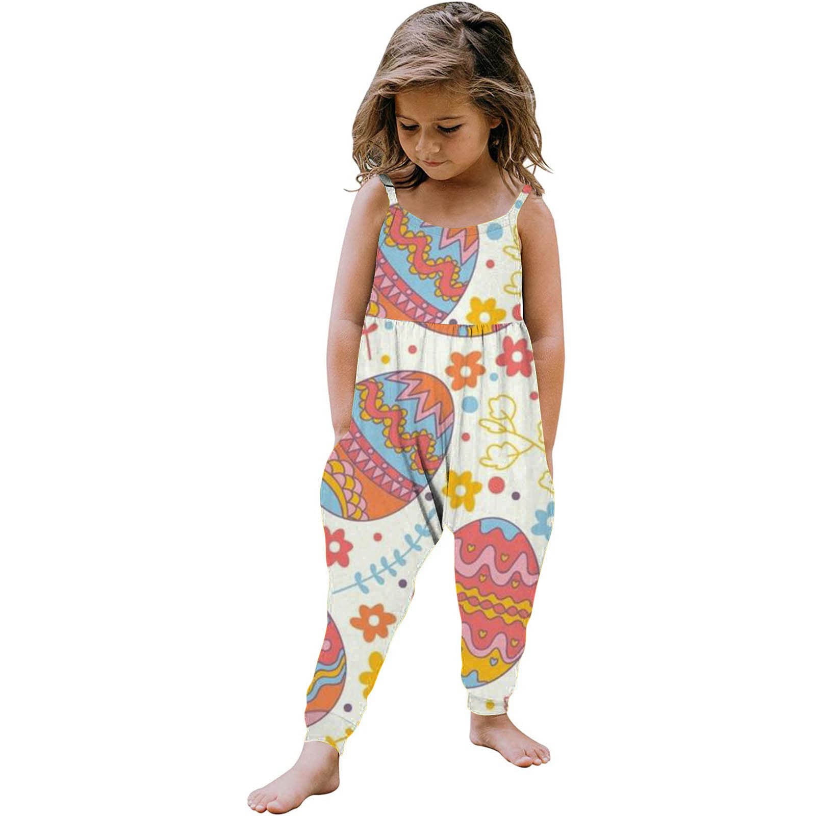 Baby Girl Summer Romper With Headband - Popsicle Print Ruffle Strap Outfit 0-18 Months