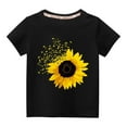 thumbnail image 1 of IROINNID Toddler Summer Short Sleeve Organic Cotton Cute Floral Printed Infant Baby Multi Color Graphic T-Shirt for Boys and Girls, 1 of 3