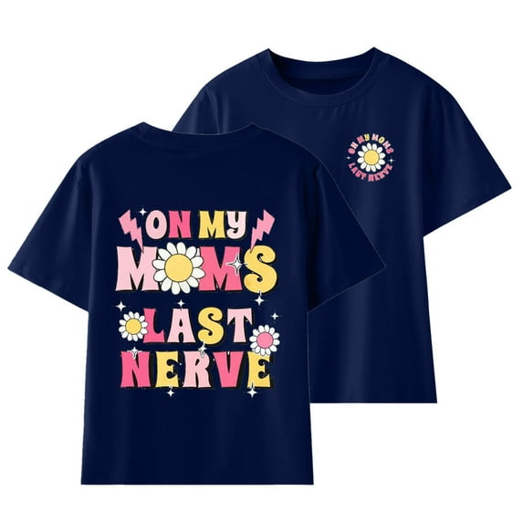IROINNID Toddler T-shirt Top Short Sleeve Comfortable Floral Print Cotton Baby Boys and Girls 8-9 Years