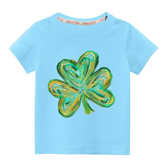 IROINNID Toddler Tops Short Sleeve T-Shirt Organic Cotton Infant Baby, Little Kids Boys and Girls, Unisex