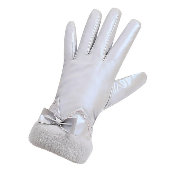 IROINNID Touchscreen Gloves for Women Thermal Gloves Windproof Wrist Warm Gloves Winter Mittens Ski Plus Velvet Thickening Touch-screen Glove,Gray