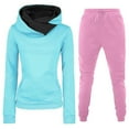 thumbnail image 1 of IROINNID Tracksuit For Women 2 Pieces Set Deals Fall Winter Outfits Sports Tracksuits Long Sleeve Pullover Hoodies Pants Suit Sport Outfits Set,Pink, 1 of 4