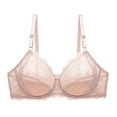 thumbnail image 1 of IROINNID Triangle Bras For Women Solid Lace With Steel Ring Double Breasted Push Up Underwear, 1 of 8